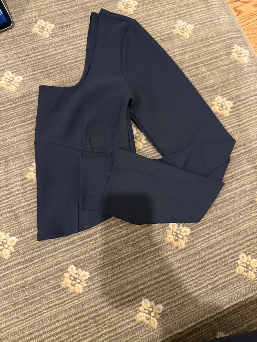Abercrombie & Fitch Black Asymmetric One-Shoulder Long Sleeve Top